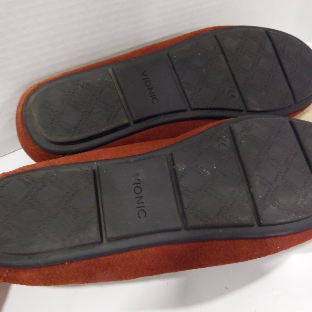 Vionic Debbie Suede Loafers Slip-on in Deep Purple/Burgandy Women's Size 11 - Picture 8 of 11